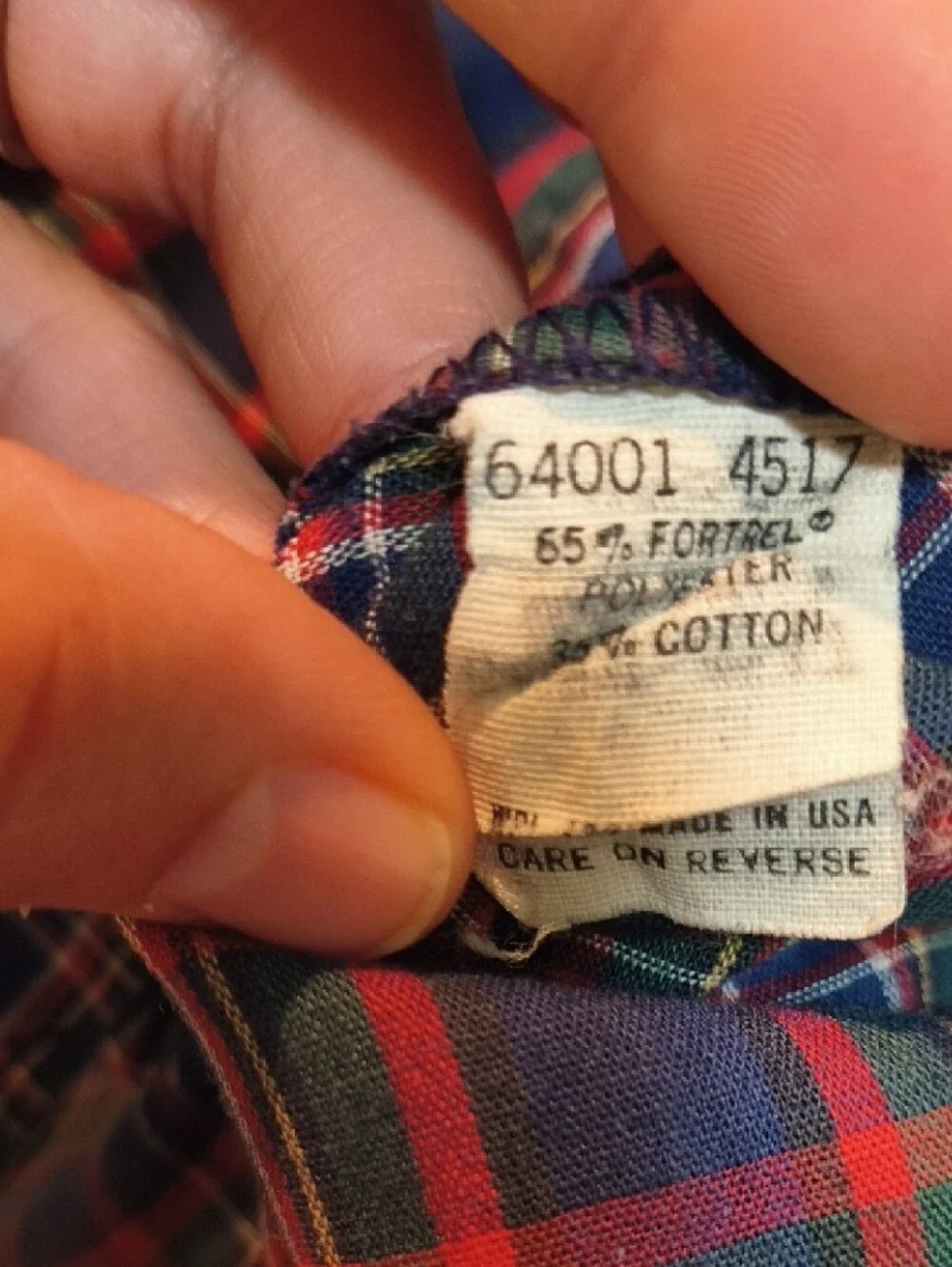 Levi's Red, Blue & Green Plaid Button-Down Shirt Sz L GUC.